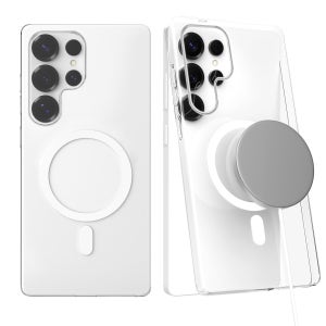 가꼬싶다 변색없는 1MM 생폰 슬림 맥세이프 케이스 투명, 갤럭시S23 울트라