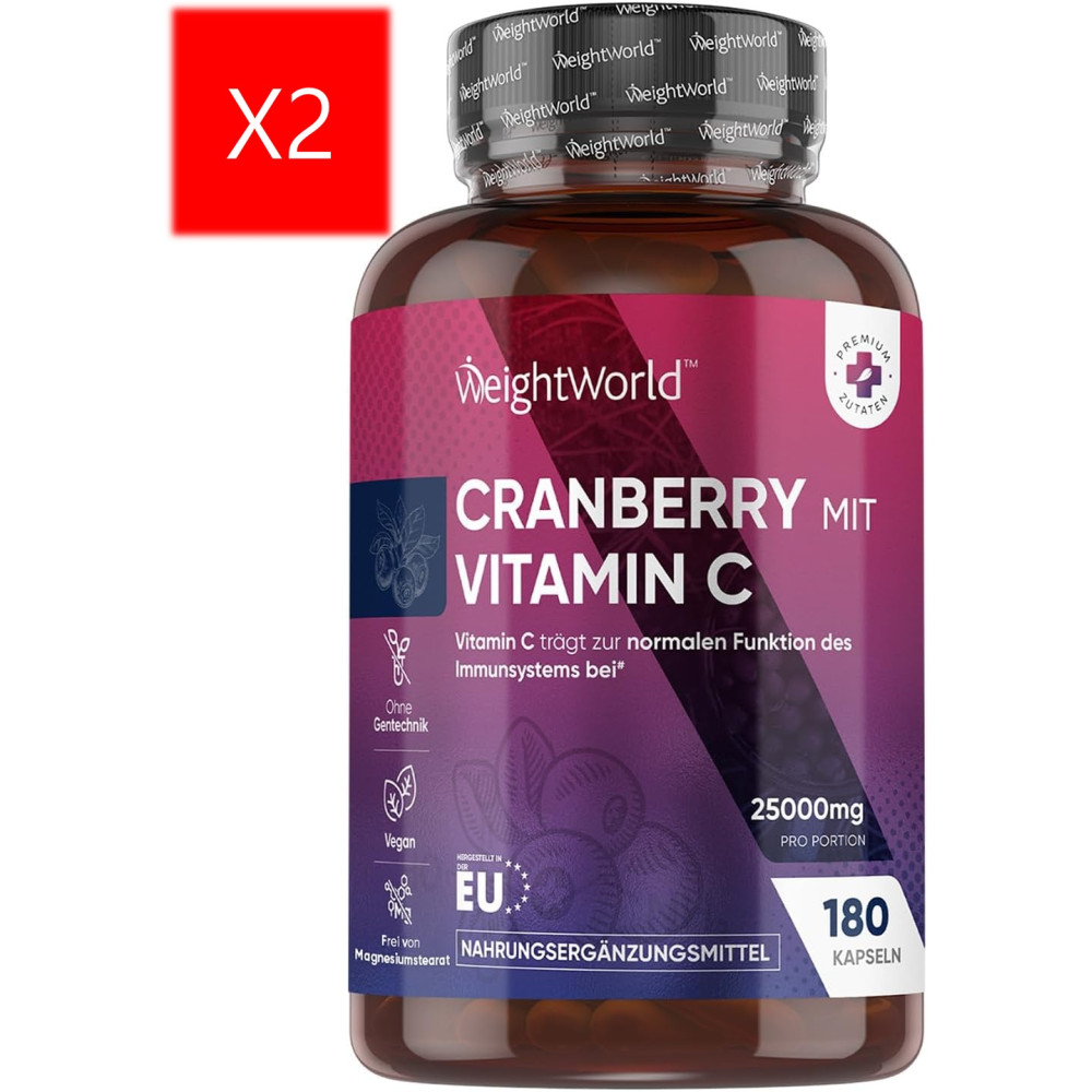 막스메딕스 <b>크랜베리 15000mg</b> 180정 x 2