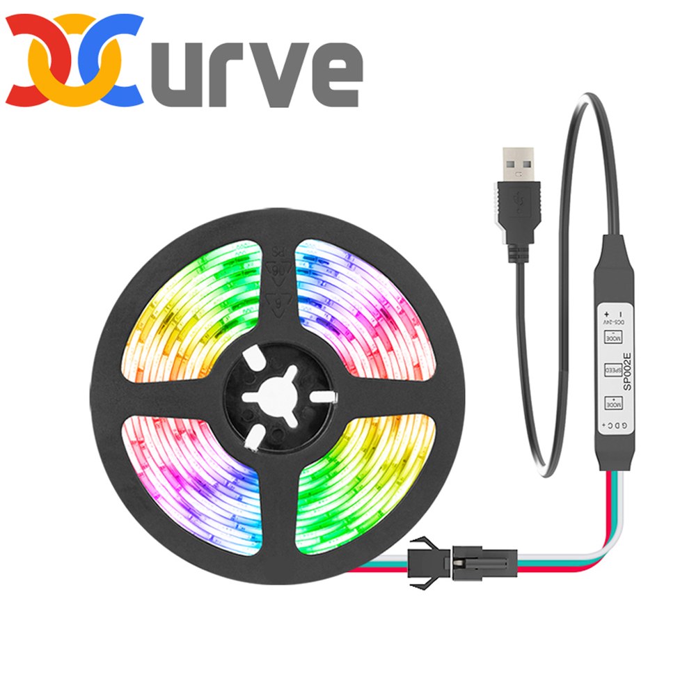 빔 스크린 프로젝트 프로젝터 USB 미니 <b>드림</b> 컬러 주소 지정 가능 LED 스트립 라이트