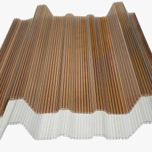 복층골판 지붕판넬 썬라이트 렉산 폴리카보네이트 데크픽스 V250(두께 3mm)