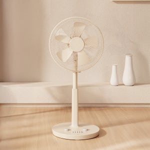 한일 무소음 선풍기 가정용 조용한 거실 아기방 초미풍 5엽 선풍기 25년 신제품 크림A팬