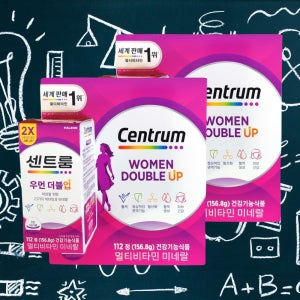 센트룸 우먼 더블업 112정 2통 종합 멀티 비타민 미네랄 코스트코 영양제 포우먼 대용량