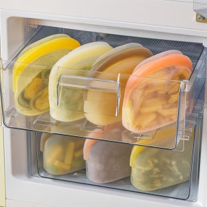 모도리 완전 밀폐 실리콘 지퍼백 2P세트