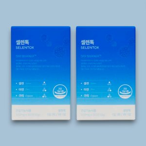 (1+1) 셀렌톡 데이배리어 2박스 500mg x 60정 셀레늄 영양제