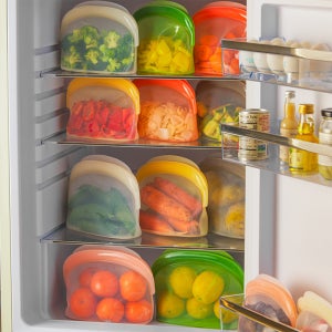 모도리 완전 밀폐 실리콘 지퍼백 4P세트 (0.5L/1L/1.5L)