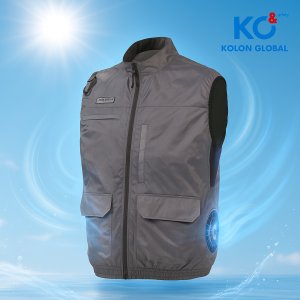 코오롱글로벌 여름 시원한 등산 스포츠의류 선풍기조끼 윈드베스트 KS-WV001