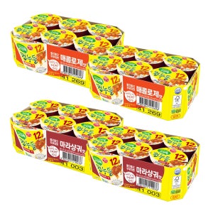 [12+12] 오뚜기 고단백 컵누들 매콤로제맛 12개+마라샹궈맛 12개 외 12종