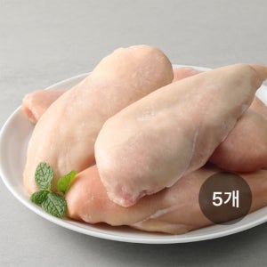 [5 SET ~] 한강식품 국내산 IQFF 무항생제 닭 가슴살 1kg 대용량 업소용