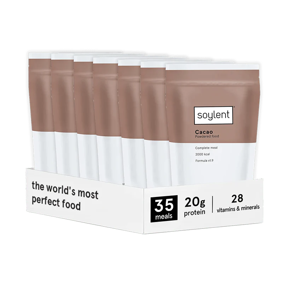 SOYLENT 식물성단백질 <b>소일렌트</b> 아침 식사대용 쉐이크 <b>소이렌트</b> 카카오, 450g, 7개