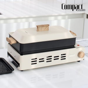 컴팩트홈 멀티 전기그릴 3in1 전골&구이 그릴판 석쇠 보관가방 세트