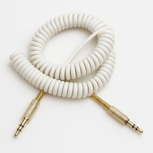 3.5mm AUX 오디오 케이블 코일형 FLUXTONE 아이팟 MP3 마샬 보스 호환