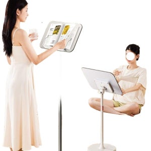 스탠딩 독서대 리프트 보면대 악보 테이블 강연대 홀더 흰색 140cm