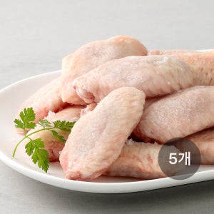 [5 SET ~] 한강식품 국내산 IQFF 무항생제 닭날개 윙(아랫날개) 1kg 대용량 업소용
