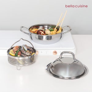 벨라쿠진 316 스텐 통3중 미니 멀티웍 세트 20cm /인덕션 가능