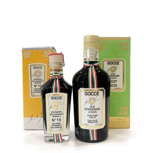 GOCCE 고쎄 시칠리아 올리브오일 500ml+고쎄 리제르바 15년산 발사믹식초 250ml