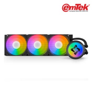 이엠텍 레드빗 ICE 360 ARGB 블랙 수랭 수냉 CPU 쿨러