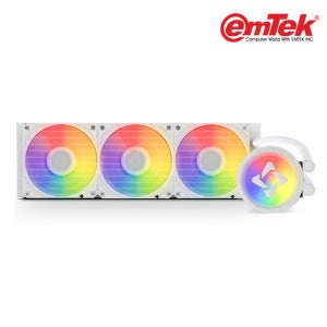 이엠텍 레드빗 ICE 360 ARGB 화이트 수랭 수냉 CPU 쿨러