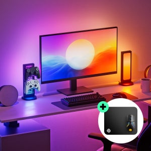 나노리프 데스크탑 게이밍 세트 데스크조명 데스크테리어 반응형 LED RGB조명