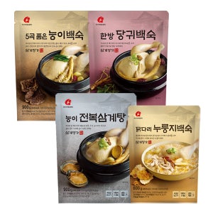 마니커에프앤지 삼계탕 백숙 5종 녹두 능이백숙 한방 당귀 전복 닭다리 누룽지