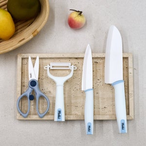블루마마 세라믹 칼 가위 4종 세트 필러 감자칼 식칼 과도