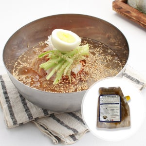 약25인분 1kg 냉면육수농축액 업소용 대용량 깔끔한 물냉 김치말이 초계국수 비법육수