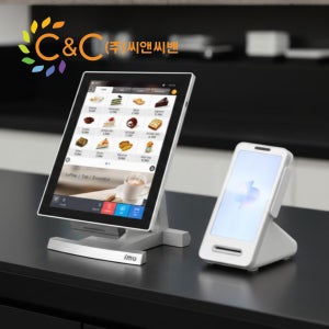 미니 키오스크 KIOSK 아임유 포스 일체형 무인 주문 카드단말기 애플페이 결제