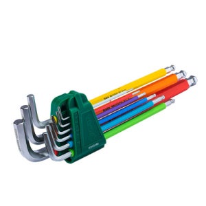 사타(SATA) 컬러 엑스트라 롱 육각 볼렌치 9PCS 09101CH