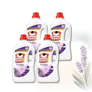 일반 드럼세탁기 겸용 농축 액체세제 오미노비앙코 라벤더 세탁세제 2.6L, 4개