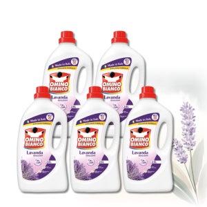 일반 드럼세탁기 겸용 농축 액체세제 오미노비앙코 라벤더 세탁세제 2.6L, 5개