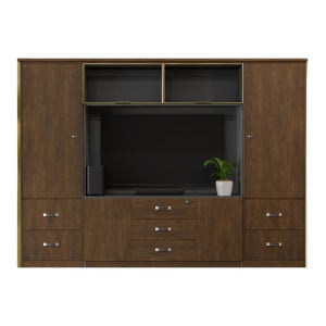 허치 장식장 세트 사무실 중역 책장 사무용 수납장 서류장