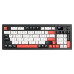 지클릭커 오피스프로 WK50 사일런스 M RGB 풀윤활 무소음 방수 무선 블루투스 LCD 키보드 Poker RC1 94키