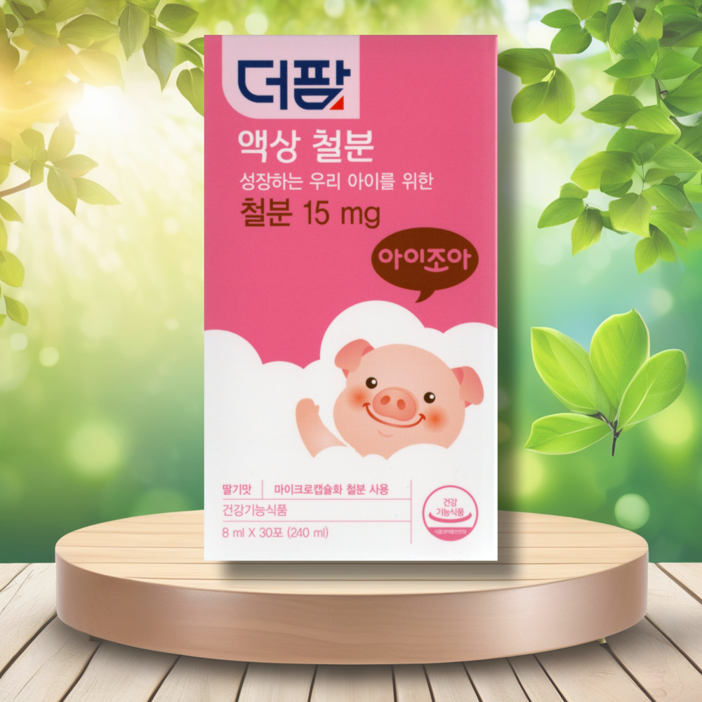 더팜 어린이 액상 철분 딸기맛 15ml 30포 1개