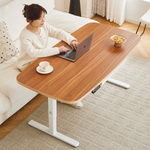 아우스 FJ13 전동 모션 원목 거실 좌식 테이블 높이조절 모션 데스크 책상 사각형 1000