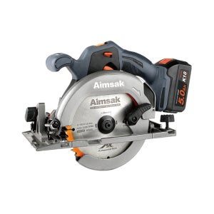 아임삭 충전 원형톱 BL18S605 165mm 18V 5.0Ah 배터리 2개 세트 절단톱