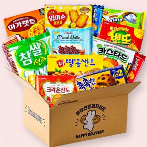 종합 과자선물세트 단체간식꾸러미 사무실 간식박스 1호 탕비실 회사 직원 학교 학원