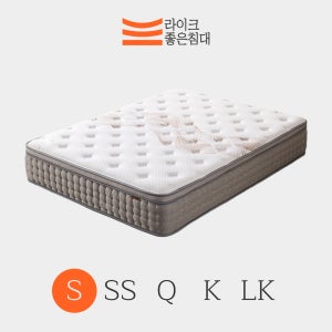 라이크좋은침대 LK3 라텍스 유로탑 독립스프링 푹신한 침대 매트리스 33cm, S(싱글), 미디엄소프트