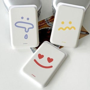 맥세이프 슬라이드 카드 지갑 케이스 카드2장 수납 귀여운 빅와글와글 교통카드 태그