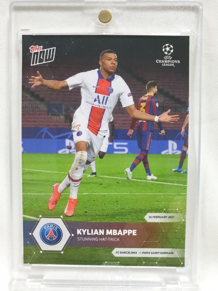 킬리안 음바페 2021 TOPPS NOW #41 KYLIAN MBAPPE 탑스 나우 PSG UEFA 챔피언스 챔스 리그 축구 카드