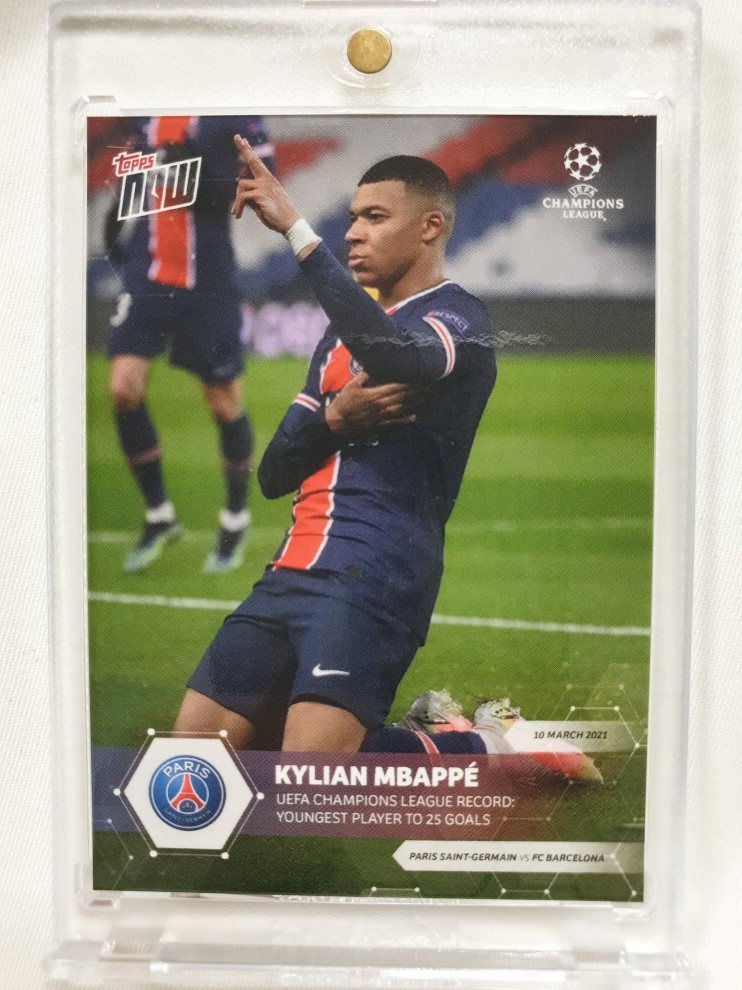 킬리안 음바페 2021 TOPPS NOW #53 KYLIAN MBAPPE 탑스 나우 PSG UEFA 챔피언스 챔스 리그 축구 카드