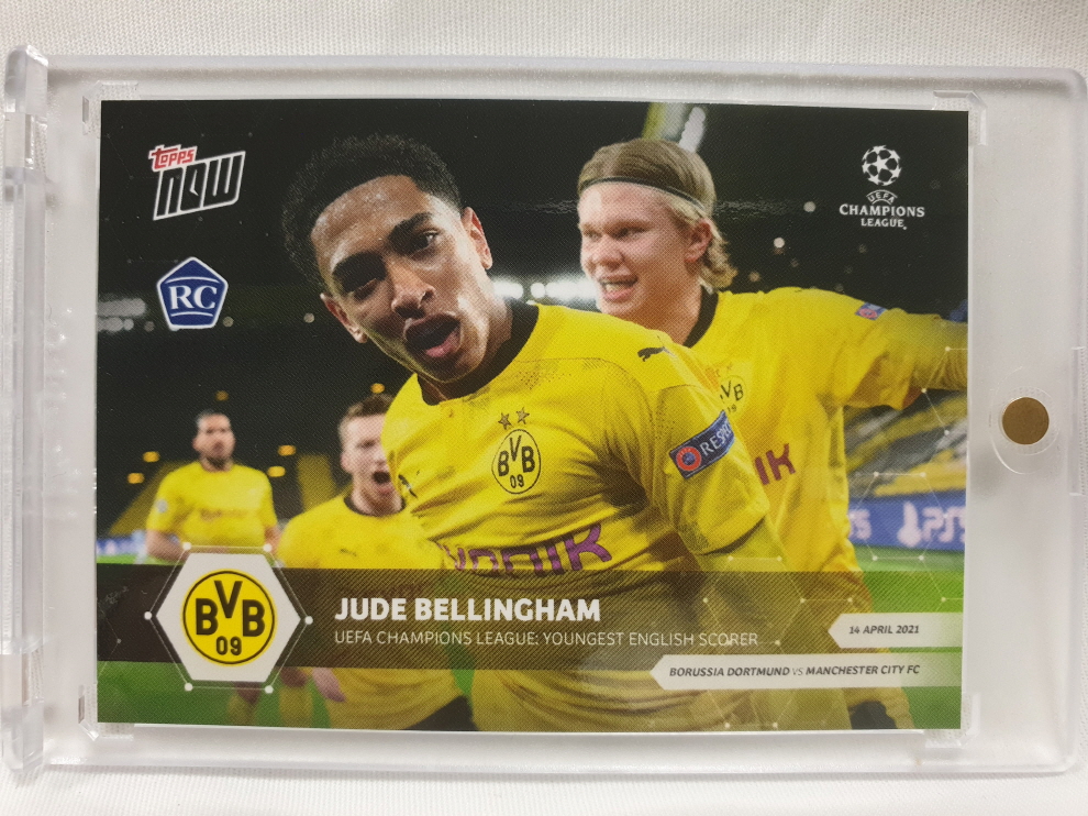 주드 벨링엄 루키 2021 TOPPS NOW 탑스 나우 #65 보루시아 도르트문트 UEFA 챔피언스 리그 챔스 축구 카드