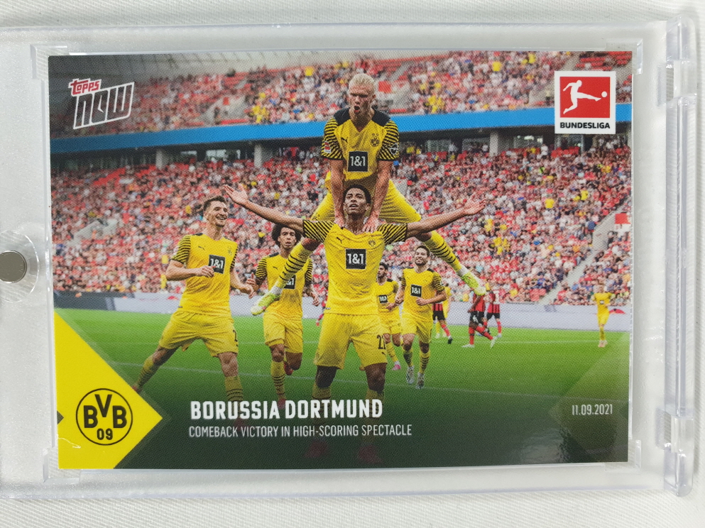 2021 TOPPS NOW 탑스 나우 #24 주드 벨링엄 엘링 홀란드 루키 보루시아 도르트문트 분데스리가 축구 카드