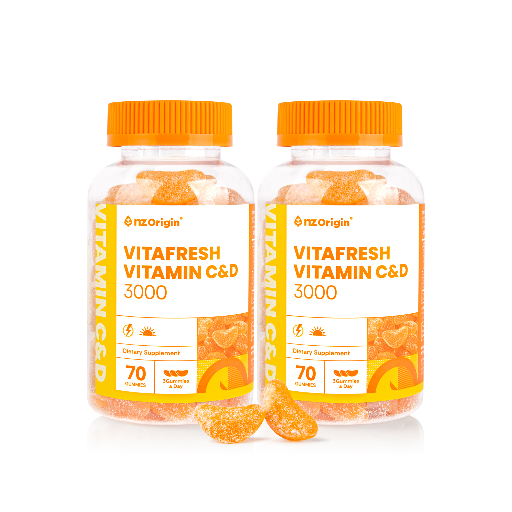 <b>비타민</b>젤리 <b>엔젯오리진</b> 비타프레쉬 귤젤리 <b>비타민 C</b> D 3000 70구미 2통