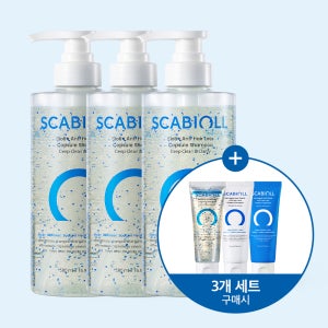 스카비올 바이오틴 탈모증상완화 캡슐 샴푸 500mlX3 (+사은품 70ml 3종)