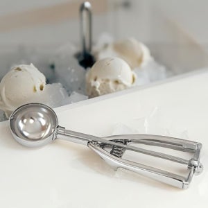 키친앤쿡 아이스크림 스쿱 셔터 8cm 특대형 디퍼 뜨기 스푼 화채 디셔 올 스텐 업소용