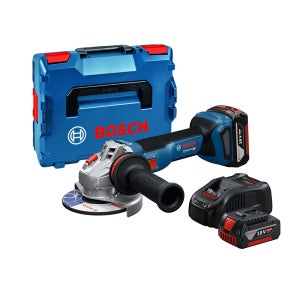 보쉬 그라인더 GWS 18V-11S 충전 그라인더 101mm 5.0Ahx2개 세트