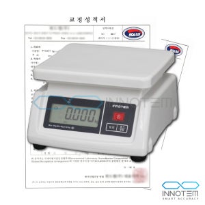 이노템 KOLAS 교정성적서 충전식전자저울