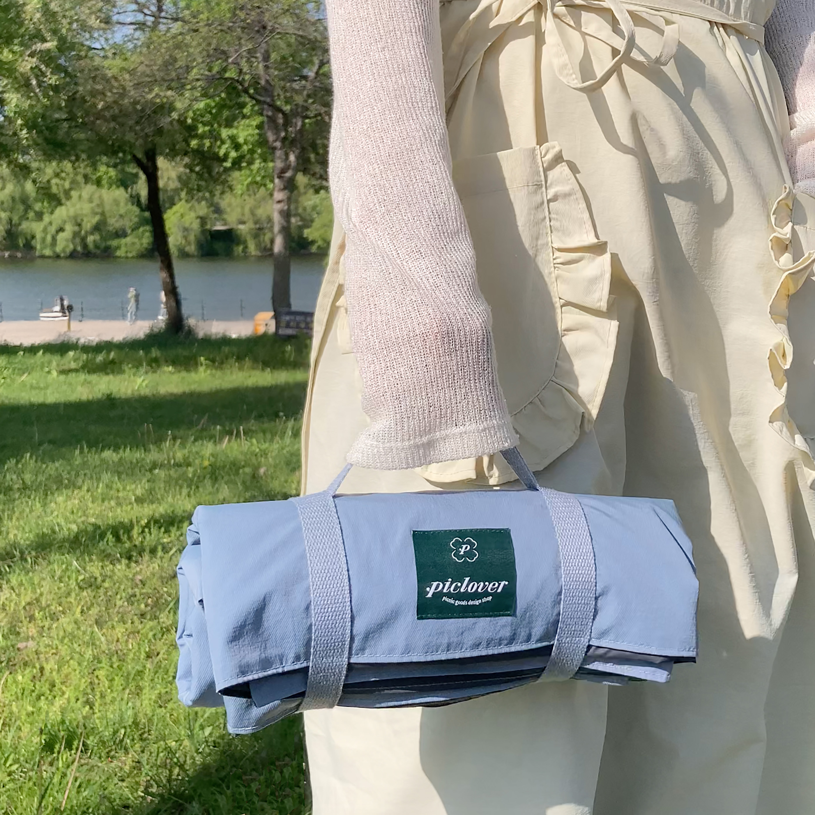 NEW 친환경 소재 피크닉매트 가벼운 스트랩 일체형 양면방수 대형