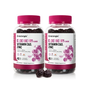비타민젤리 엔젯오리진 엘더베리 비타민 C D 아연 100구미 2통