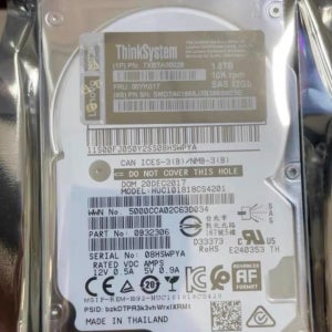 Lenovo 1.8T SAS 12Gb 00NA271 00NA272 00NA275 M5 X6 서버 하드 드라이브