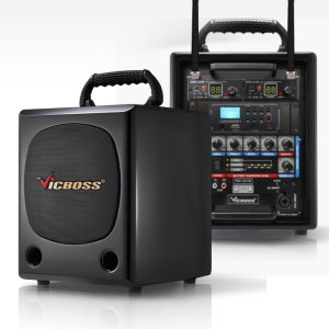 빅보스 PWA-H632UB 200W 충전 앰프스피커 블루투스 USB 무선2개 VICBOSS